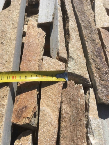 Горбушка златолит золотистый для облицовки купить в Голицыно