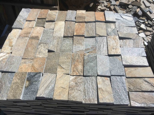 Плитка пилёная златолит Уральский для цоколя, отмостки купить в Голицыно