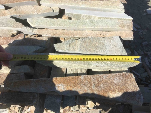 Горбушка златолит золотистый для облицовки купить в Голицыно