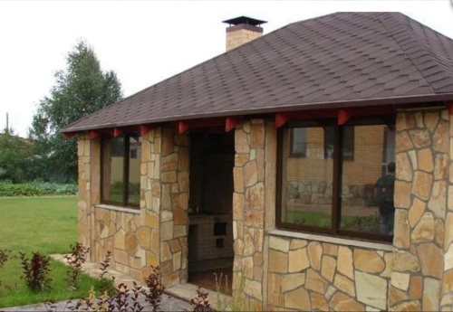 Плитняк златолит жёлтый золотистый для фасада 1,5-3см купить в Голицыно