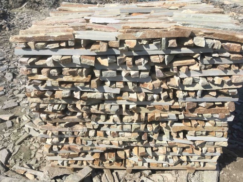 Горбушка златолит золотистый для облицовки купить в Голицыно