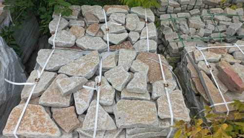 Гранитный плитняк галтованный для парковки купить в Голицыно